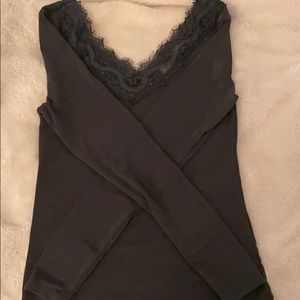 H&M Lace-Rimmed Top